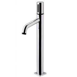 Venice Modern Round Tall Basin Mixer Tap - Chrome