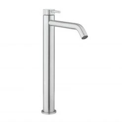 Crosswater 3ONE6 Stainless Steel Tall Mono Basin Mixer Tap - TS112DNS