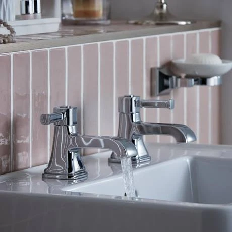 Heritage Somersby Basin Pillar Taps - TSBC00 2 Heritage Somersby Basin Pillar Taps - TSBC00 - Image 2