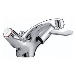 Bristan - Value Lever Mono Basin Mixer w/ Pop Up Waste - Chrome Plated w/ Ceramic Disc Valves