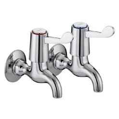 Bristan - Value Lever Bib Taps with 6" Levers - VAL-BIB-C-6-CD