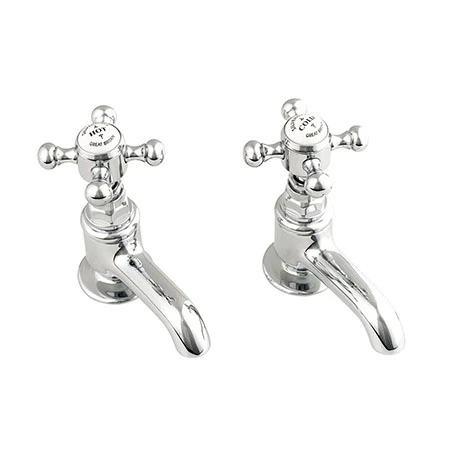 Silverdale Victorian Cloakroom Basin Pillar Taps Chrome 1 Silverdale Victorian Cloakroom Basin Pillar Taps Chrome