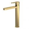 Venice Giro Brushed Brass High Rise Mono Basin Mixer