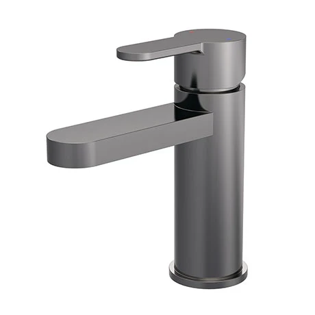 Venice Giro Gunmetal Grey Mono Basin Mixer with Push Button Waste 1 Venice Giro Gunmetal Grey Mono Basin Mixer with Push Button Waste