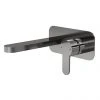 Venice Giro Gunmetal Grey Wall Mounted Basin Mixer