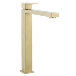 Crosswater Verge Tall Monobloc Basin Mixer Brushed Brass - VR112DNF