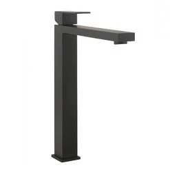 Crosswater Verge Tall Monobloc Basin Mixer Matt Black - VR112DNM