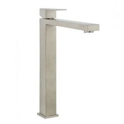 Crosswater Verge Tall Monobloc Basin Mixer Stainless Steel Effect - VR112DNV