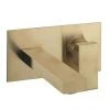 Crosswater Verge Wall Mounted (2TH) Basin Mixer Brushed Brass - VR121WNF