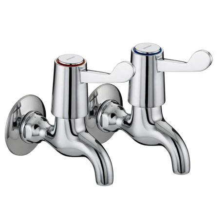Bristan - Value Lever Bib Taps - Chrome Plated w/ Ceramic Disc Valves - VAL-BIB-C-CD 1 Bristan - Value Lever Bib Taps - Chrome Plated w/ Ceramic Disc Valves - VAL-BIB-C-CD