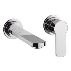 Crosswater - Wisp Wall Mounted 2 Hole Set Basin Mixer - WP120WNC