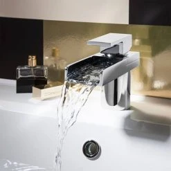 Crosswater - Water Square Monobloc Basin Mixer Tap - WS110DNC -Basin Taps Shop WS110DNC D4 460