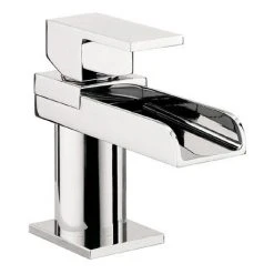 Crosswater - Water Square Mini Monobloc Basin Mixer Tap - WS114DNC