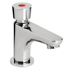 Bristan - Single Pillar Soft Touch Timed Flow Basin Tap with Flow Regulator - Z2-DUS-1/2-C